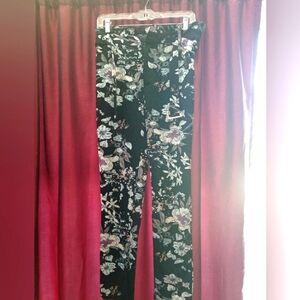 Shein medium floral ruffled waist pants